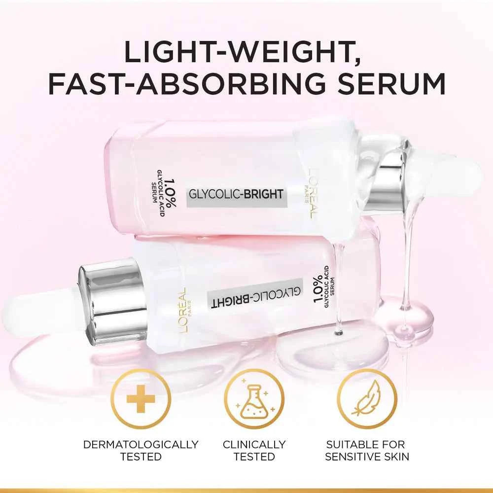 L’Oréal Paris Glycolic Bright Instant Glow Serum – 30ml (France)