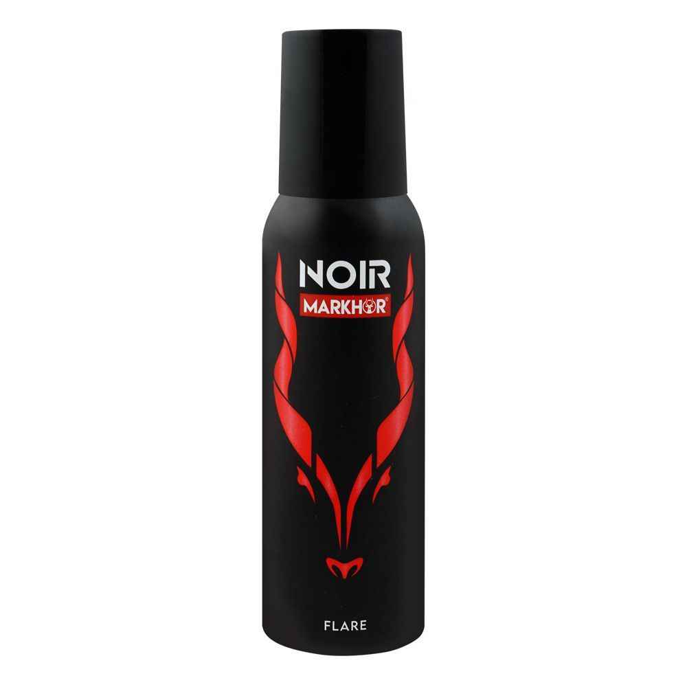 Markhor Noir Flare Deodorant Body Spray (No-Gas), For Men, 120ml