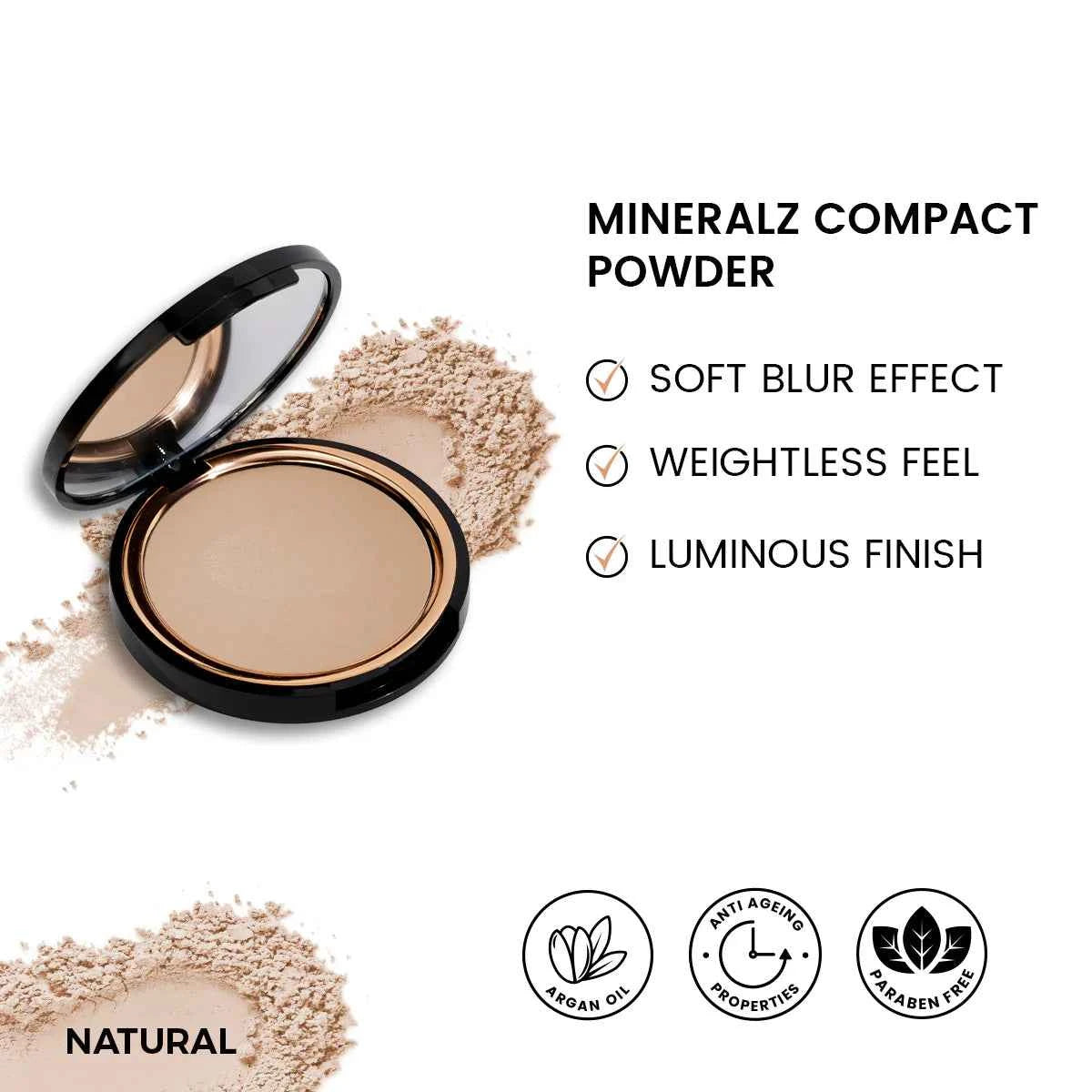 ST London - Mineralz Compact Powder | Lightweight Matte Finish