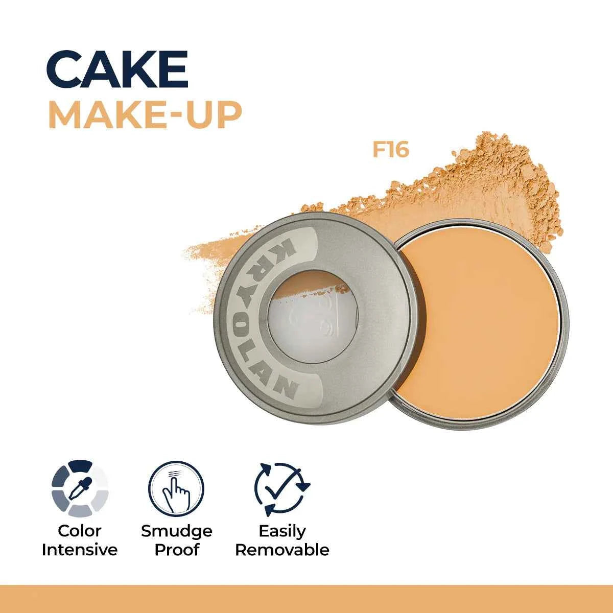 Kryolan Professional Cake Makeup - Water & Sweat Resistant Body Foundation