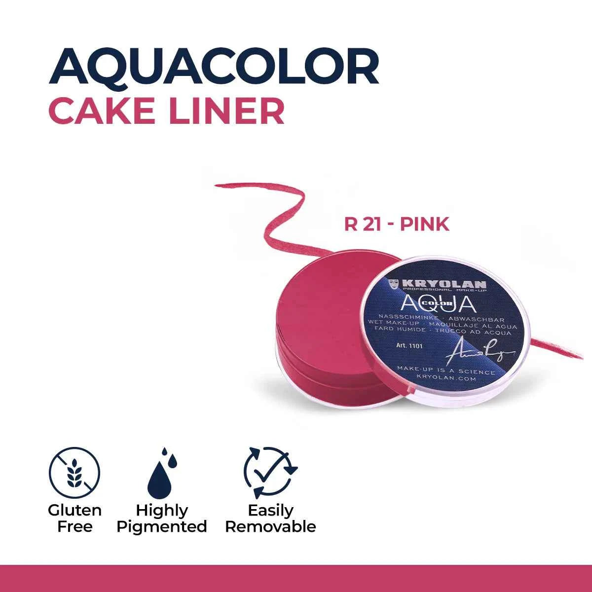 Kryolan Aquacolor Professional Water-Activated Cake Eyeliner