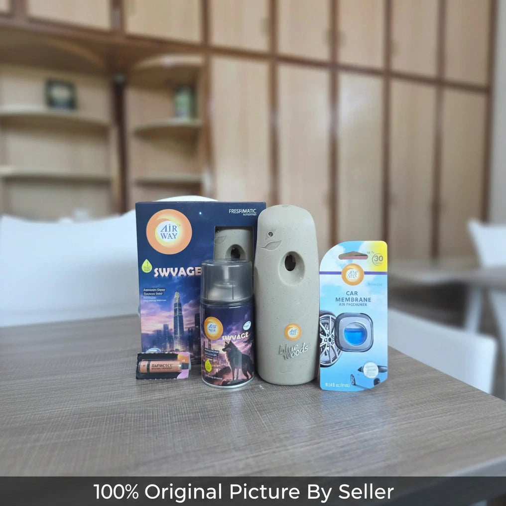 Airway Automatic Air Freshener Machine with Free Car Air Freshener & Refill β Swvage Fragnance