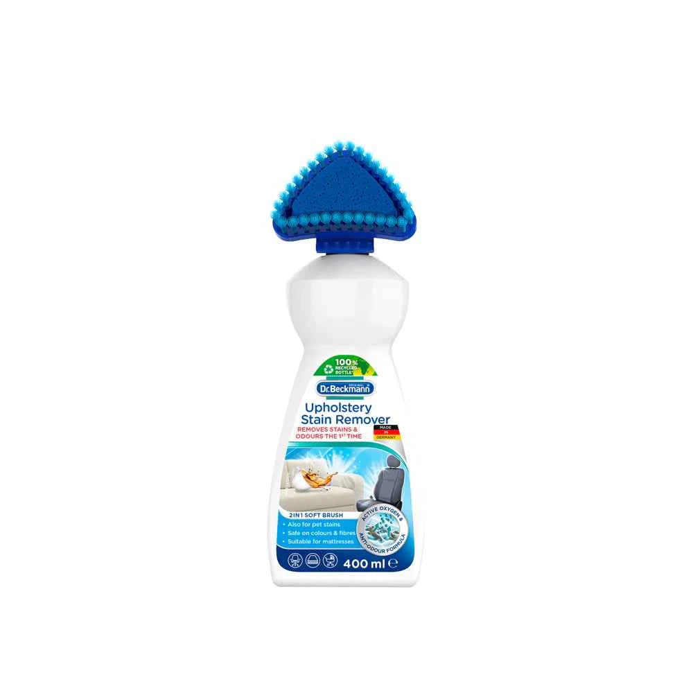 Dr. Beckmann Upholstery Stain Remover – 400ml | Deep-Cleaning Formula with Built-In Brush