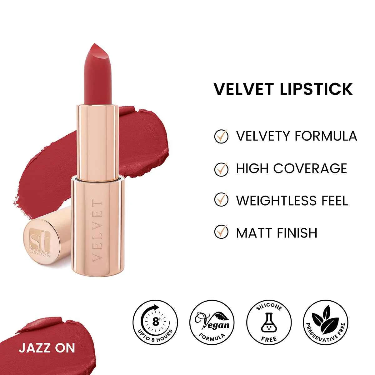 ST London – Velvet Ultra Matt Lipstick (Jazz On)