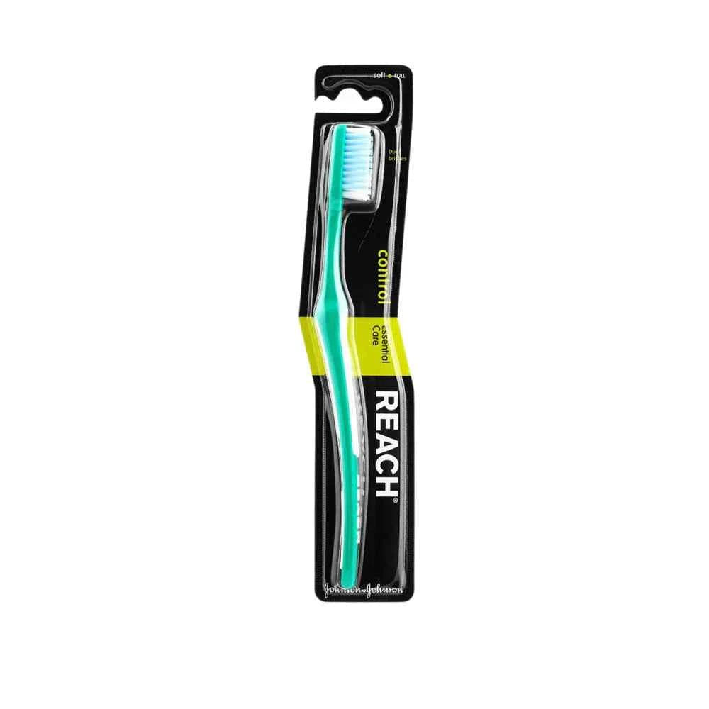 Reach Control Medium Toothbrush | Comfortable Grip & Effective Cleaning | Made in Europe