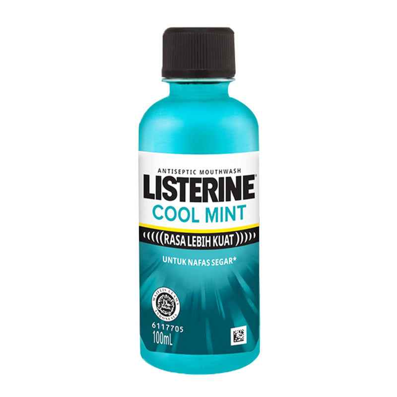 Listerine Cool Mint Mouthwash 100 ml – Antiseptic, 99.9% Germ‑Killing | Fresh Breath & Healthy Gums – ukbay.pk