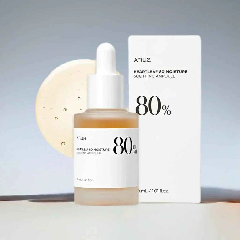 ANUA Heartleaf 80% Moisture Soothing Ampoule 30 ml – Made in South Korea