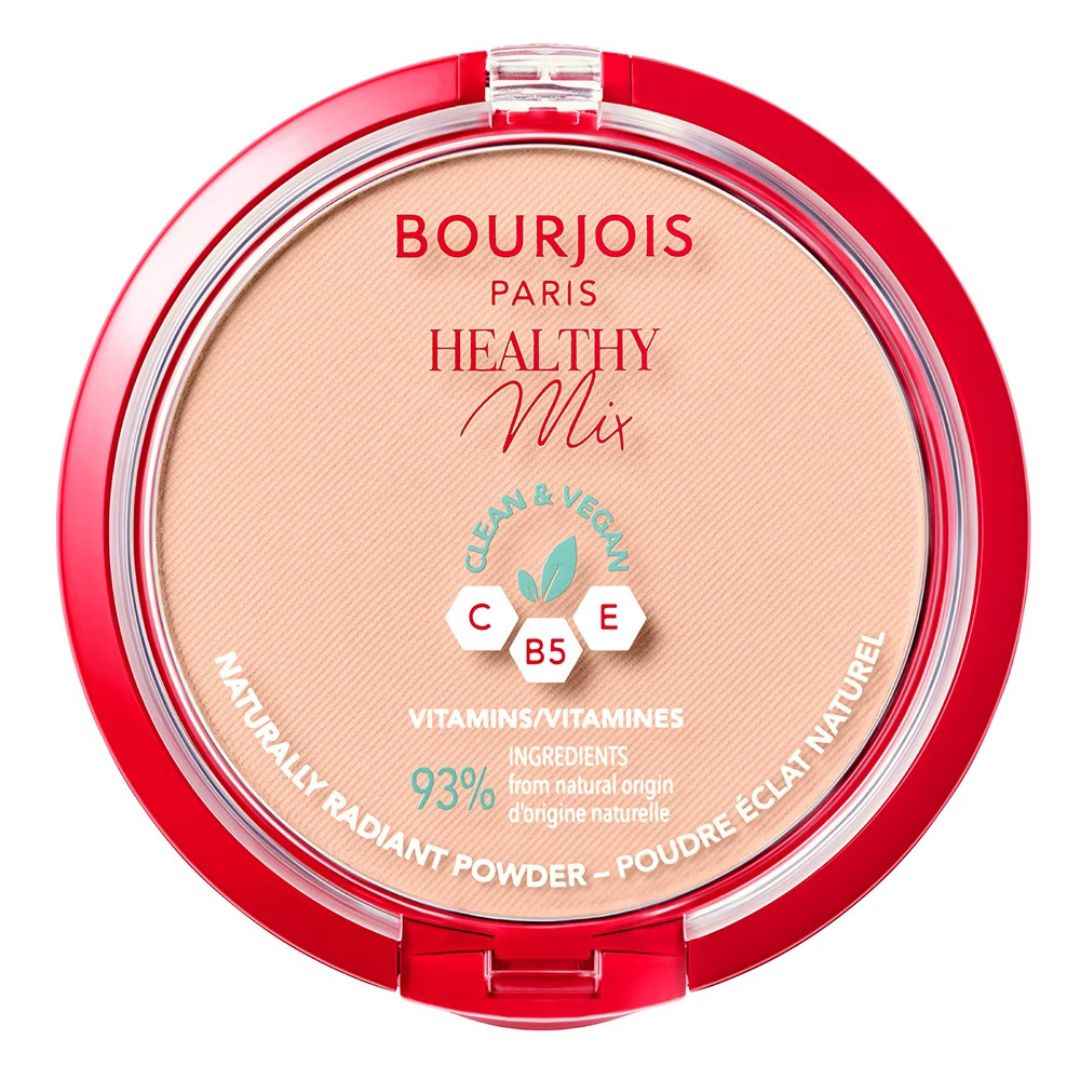 Bourjois Healthy Mix Clean Powder – 3 Pink Beige | Lightweight Natural Finishing Powder