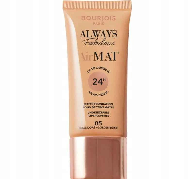 Bourjois Always Fabulous Air Mat Foundation – 05 Golden Beige | Lightweight Matte Foundation