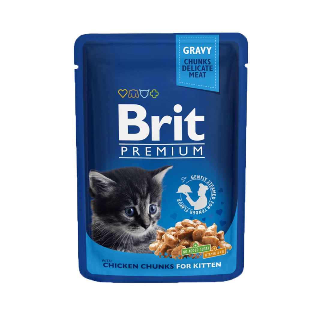 Brit Premium - Gravy - Chicken Chunks for Kitten - 100g