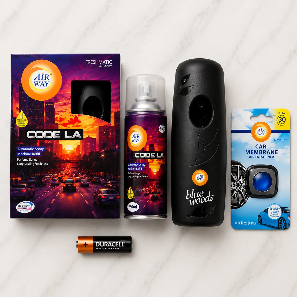 Airway Automatic Air Freshener Machine with Free Car Air Freshener & Refill -Code LA