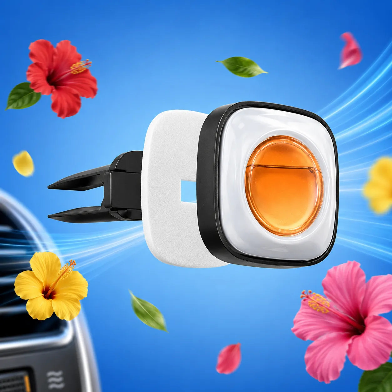 AirWay Car Membrane Air Freshener – Hawaii Breeze Scent | 1 Pack (2 pcs) | Made in Europe