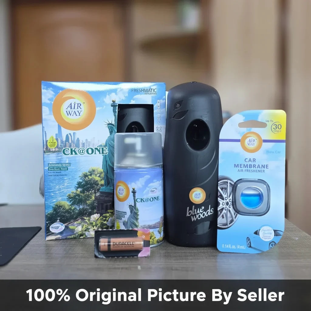 Airway Automatic Air Freshener Machine – CK@ONE Fragrance | Free Car Freshener & Refill Included