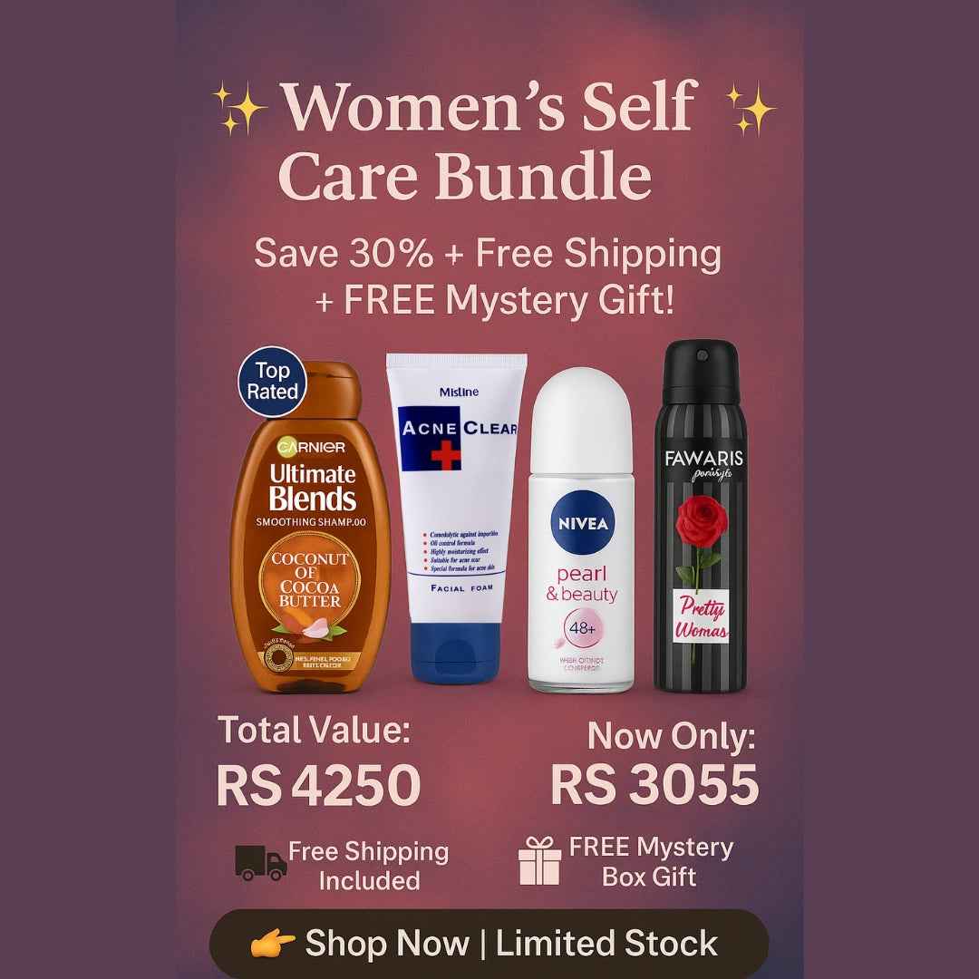 Women's Body-Care Bundle – Shampoo, Face Wash, Deodorant & Body Spray | Save 30% + Free Shipping in Pakistan -ukbay