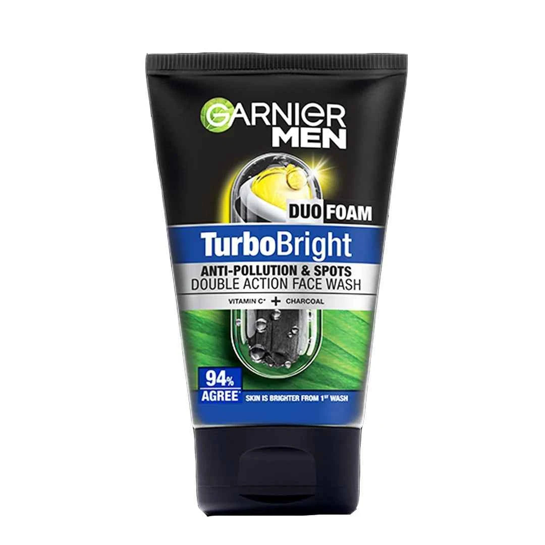 Garnier Men Turbo Bright Super Duo Foam, 100ml - Ukbay