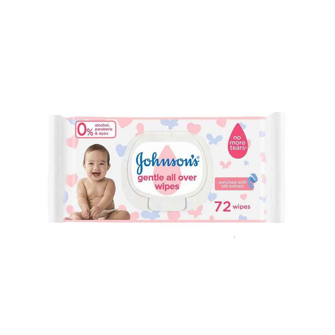 Johnsons- Baby Wipes- Gentle All Over- 72’s