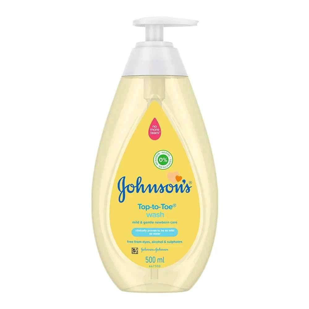 Johnson’s Baby Top-to-Toe Wash 500ml | Gentle 2-in-1 Cleanser | Made in Europe