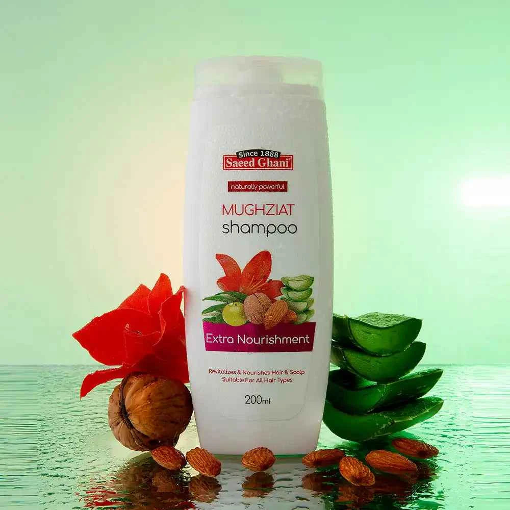 Saeed Ghani Mughziat Herbal Shampoo – Strong & Healthy Hair (200ml)