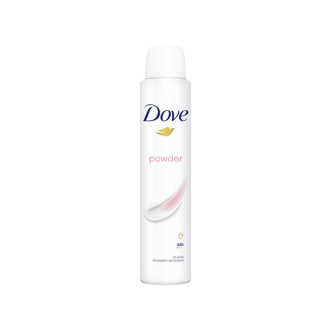 Dove Powder Soft Powder Deodorant Spray – 200ml | 48-Hour Protection | Alcohol-Free