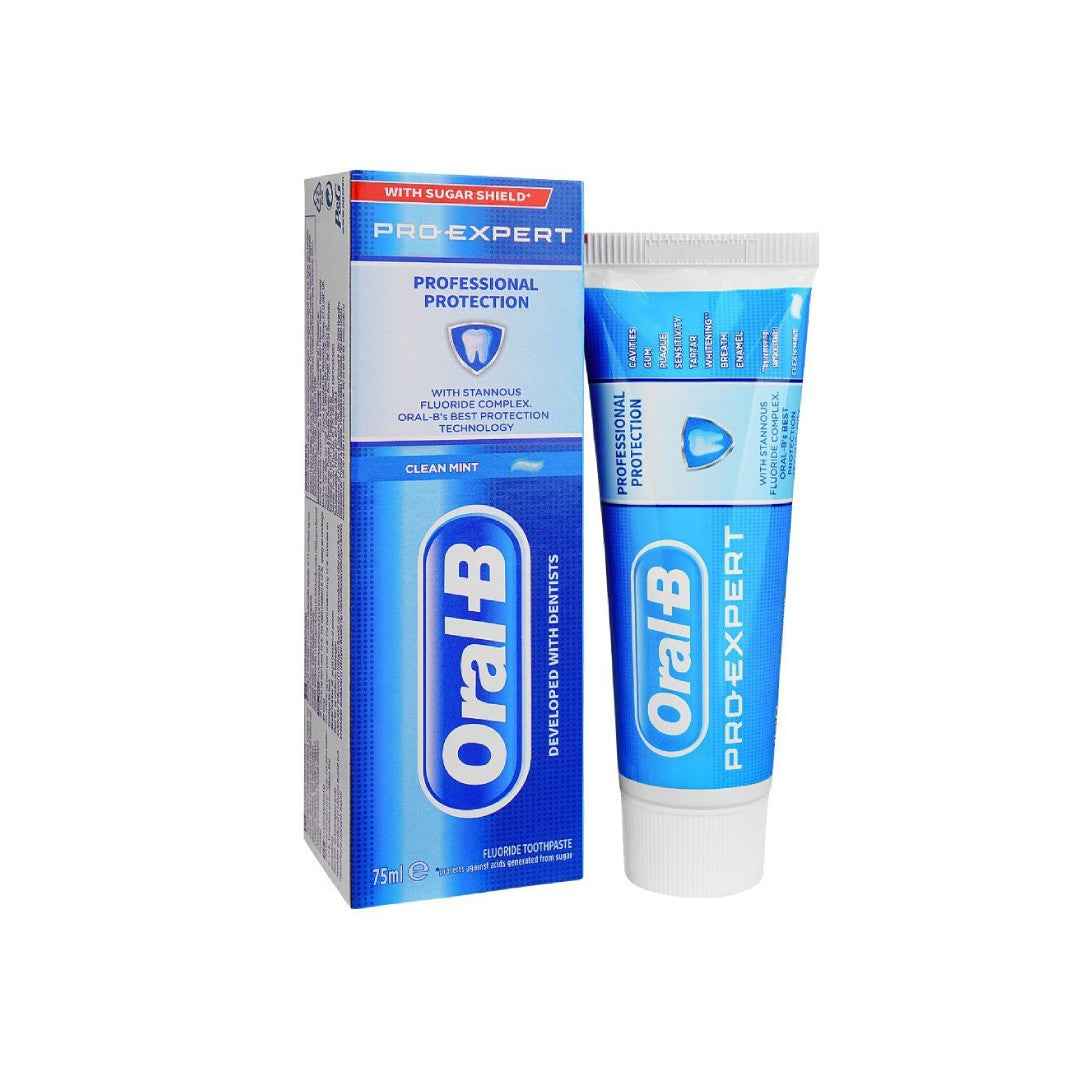 Oral-B Pro-Expert Toothpaste – Clean Mint | 100ml | 8-in-1 Oral Protection for Healthy Teeth & Fresh Breath