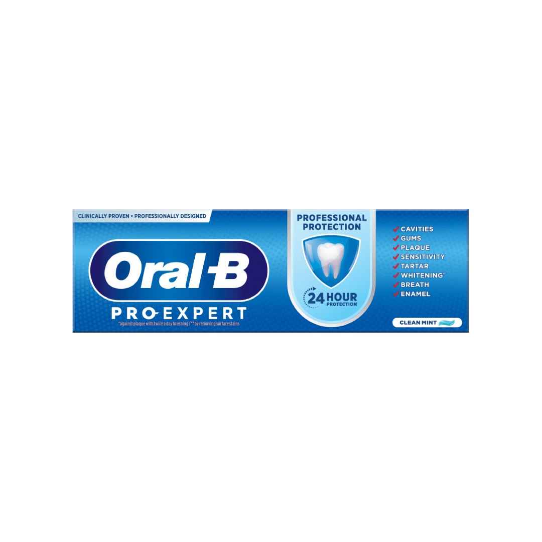 Oral-B Pro-Expert Toothpaste – Fresh Mint | 75ml | 8-in-1 Oral Care for Strong Teeth, Healthy Gums & Long-Lasting Freshness