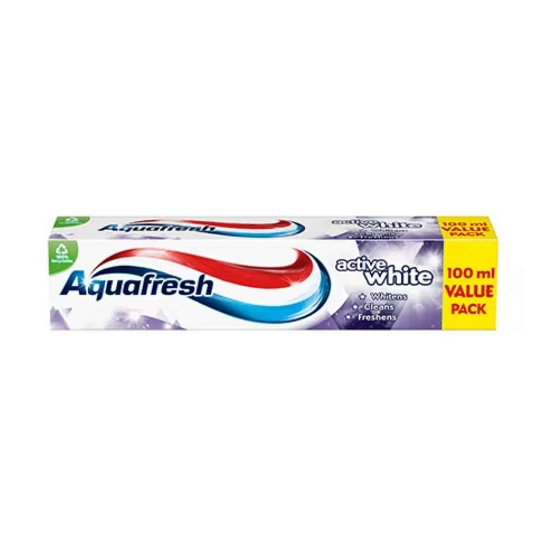 Aquafresh Active White Toothpaste 100ml – Gentle Whitening & Cavity Protection