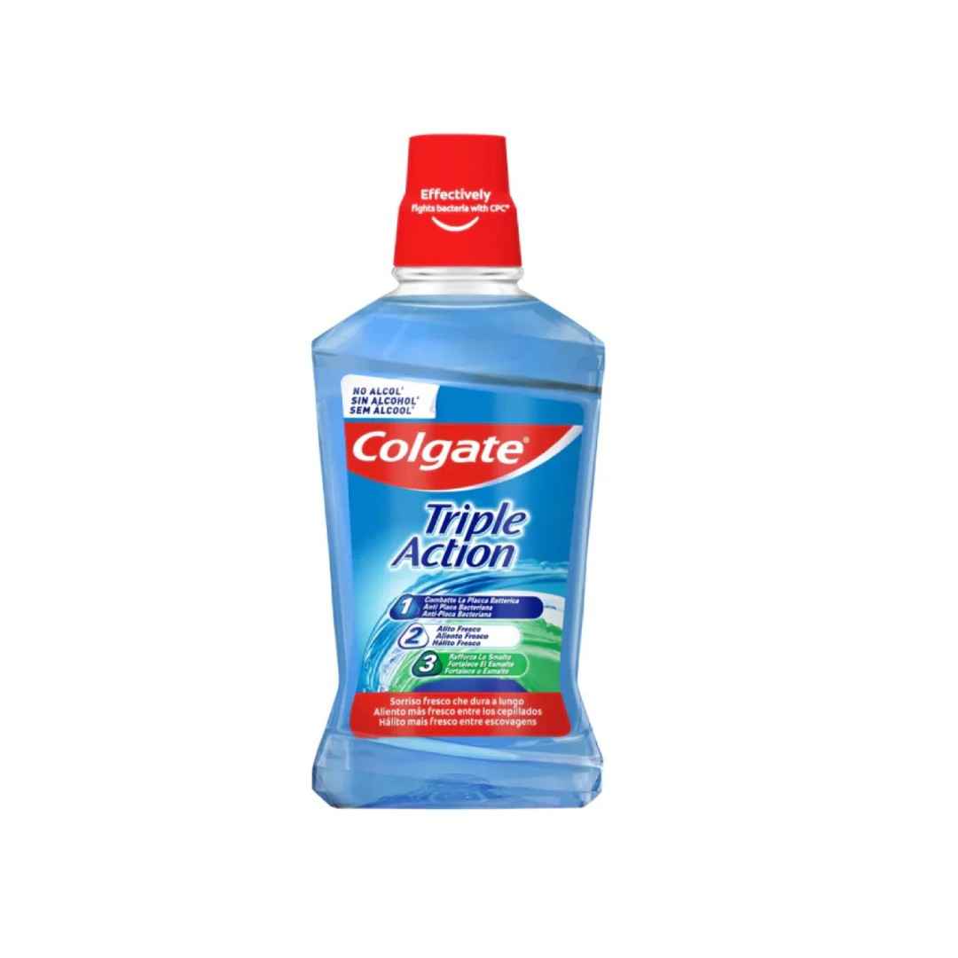 Colgate Triple Action Mouthwash 250ml – Alcohol-Free, 12-Hour Germ Protection & Enamel Strengthening