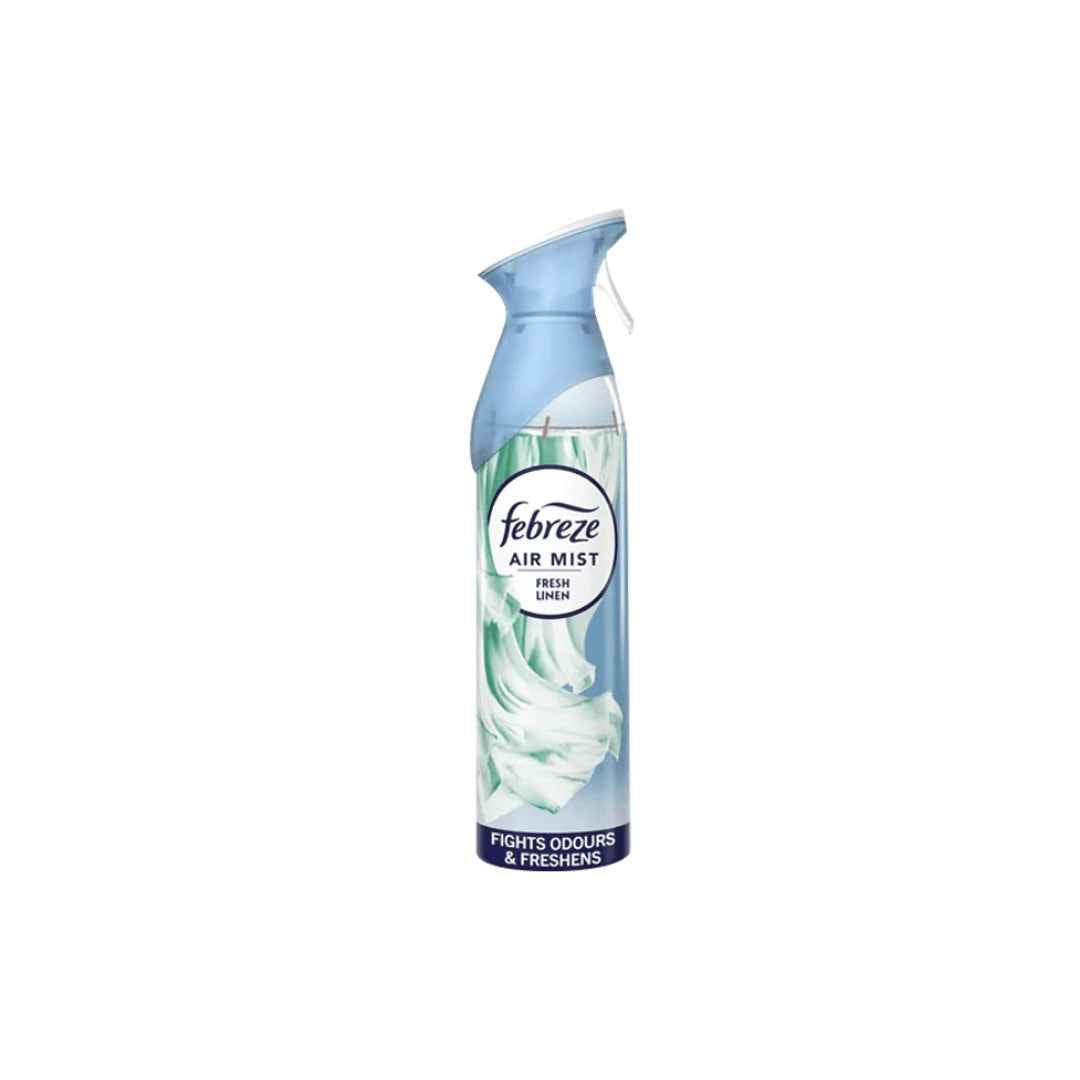 Febreze Air Mist Fresh Linen – 185ml | Odour-Eliminating Air Freshener Spray