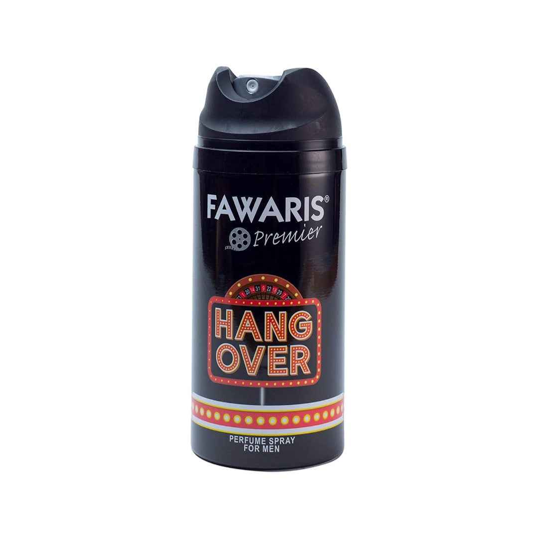 Fawaris Premier Hang Over Body Spray – 150ml | Energetic & Long-Lasting Deodorant for Men | Refreshing Daily Fragrance