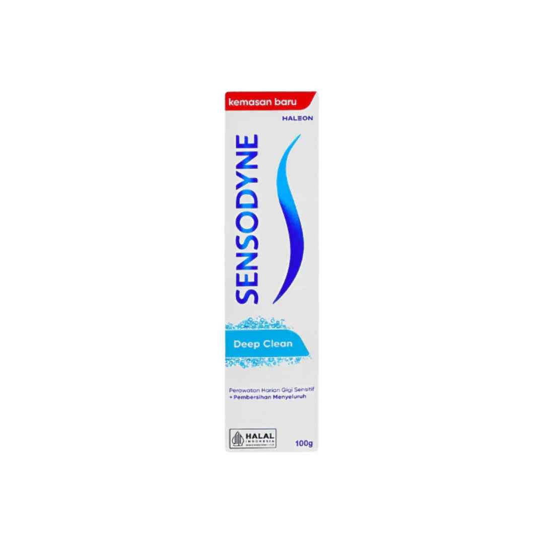 Sensodyne Deep Clean Toothpaste 100 g – Intensive Clean & Sensitivity Protection | Indonesia Variant