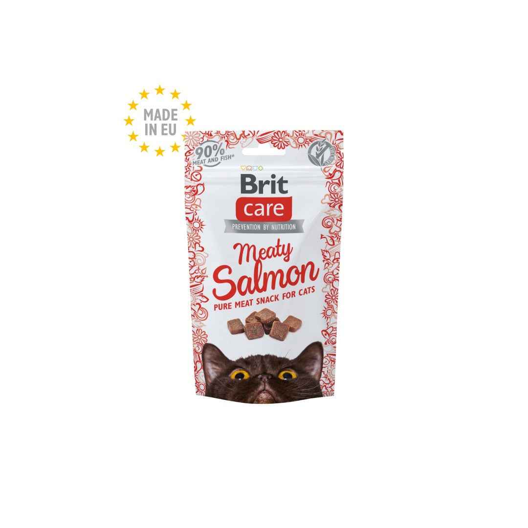 Brit Care Cat Snack Meaty Salmon 50g