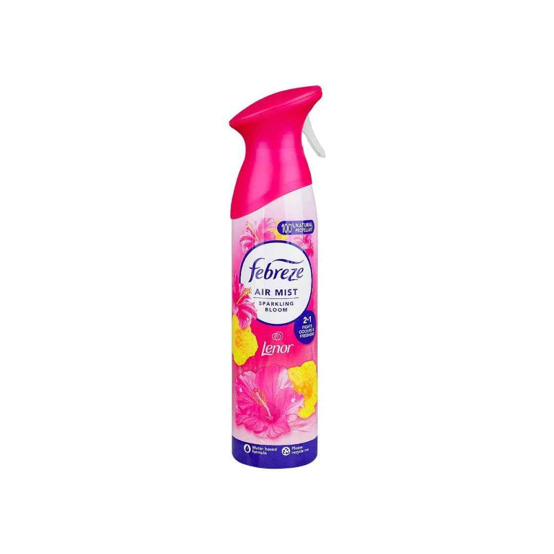 Febreze Air Mist Sparkling Bloom – 185ml | Odour-Eliminating Air Freshener Spray with Floral Fragrance