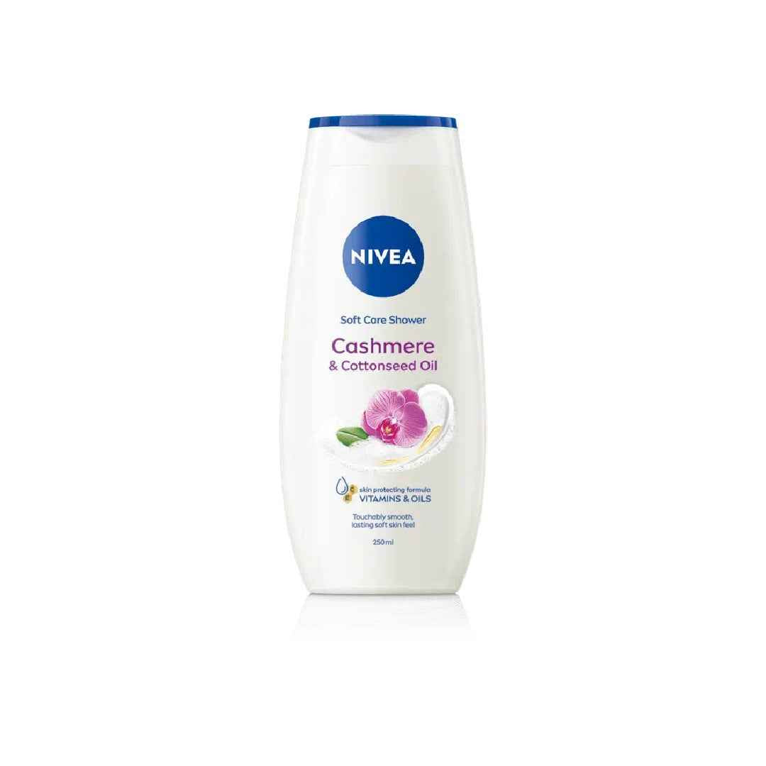 NIVEA Cashmere & Cotton Seed Oil Shower Cream 250ml – Silky Soft Skin & Luxurious Moisture