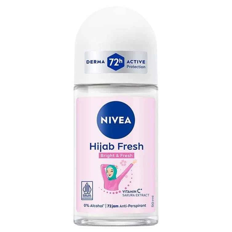 Nivea Men Hijab Fresh Roll‑On Deodorant 50 ml – 48 H Freshness & Brightening with Cherry Blossom & Vitamin C