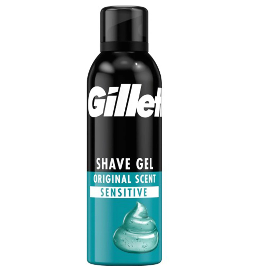 Gillette Shave Foam – Original Scent Sensitive 200ml (Made in Europe) | Gentle & Comfortable Shave