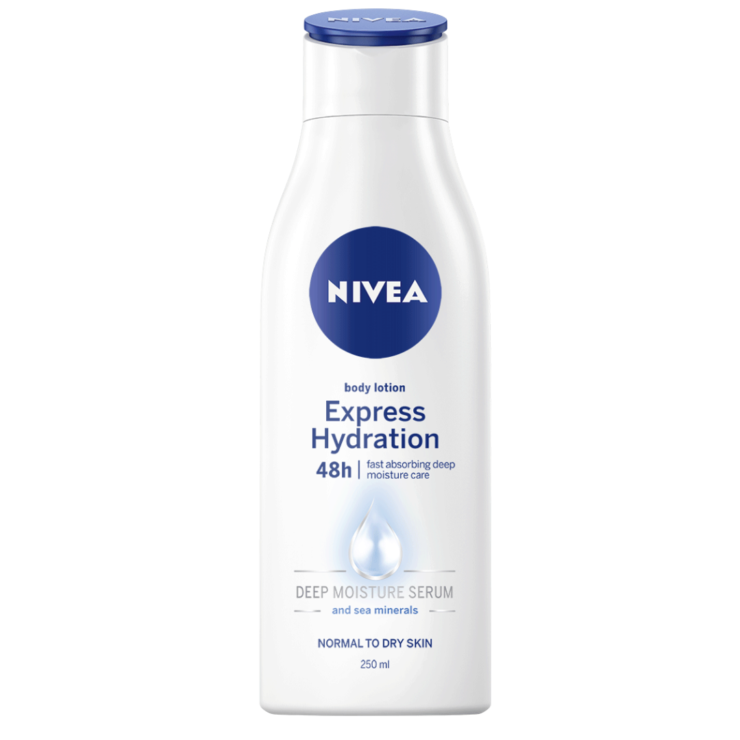Nivea Body Lotion – Express Hydration 250ml (Made in Europe) | Quick Absorbing & Moisturized Skin