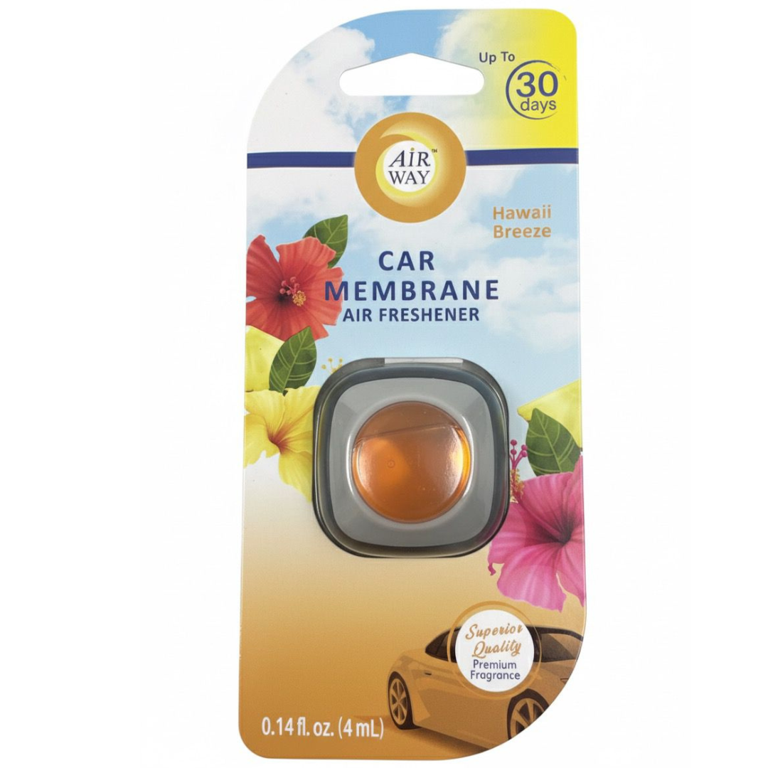 AirWay Car Membrane Air Freshener – Hawaii Breeze Scent (Made in Europe) 4ml | Lasts Up to 30 Days