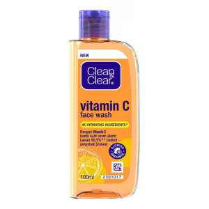 Clean & Clear Vitamin C Face Wash 100 ml – Brightening Acne Spot Gel Cleanser