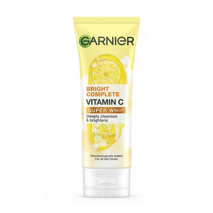 Garnier Bright Complete Vitamin C Super Whip Facial Foam 100 ml – Whipped Vitamin C Cleanser