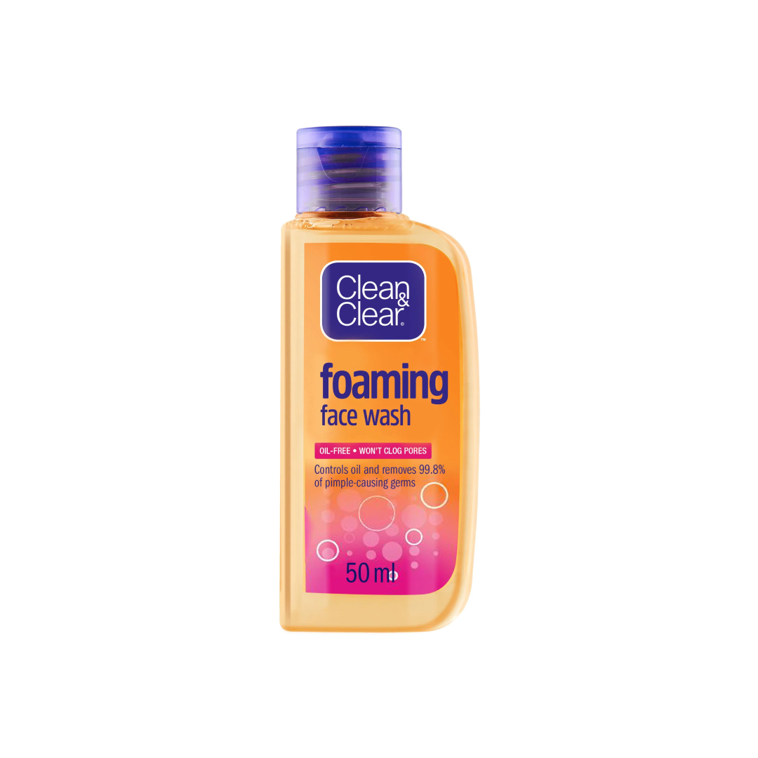 Clean & Clear Facewash | Essential Foaming Facial Wash 50ml – Oil‑Free Daily Cleanser for Clear Skin| Made in USA