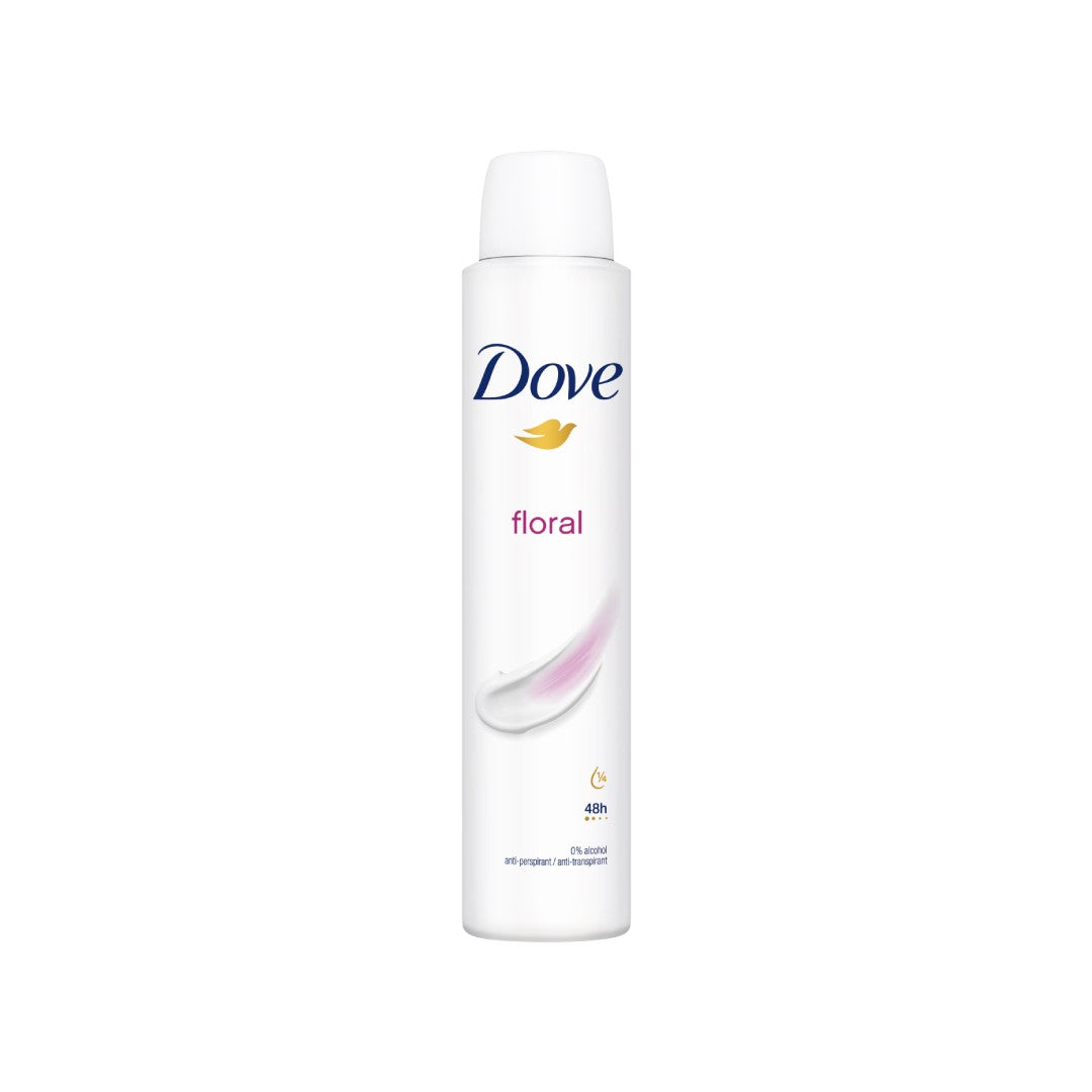Dove Floral Antiperspirant Deodorant Spray – 200ml | 48-Hour Protection with ¼ Moisturising Cream | Alcohol-Free