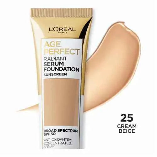 L’Oréal Paris Radiant Serum Tube Foundation – Shades 10 / 15 / 25 – Made by Paris