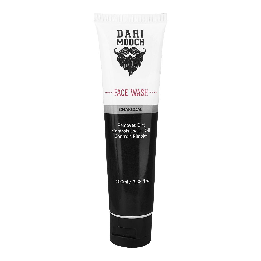 Dari Mooch Charcoal Face Wash 100ml – Deep Cleansing Oil Control