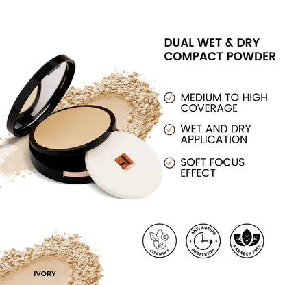 ST London - Dual Wet & Dry Compact Powder | Matte Finish & Buildable Coverage