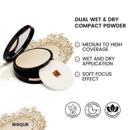ST London - Dual Wet & Dry Compact Powder | Matte Finish & Buildable Coverage