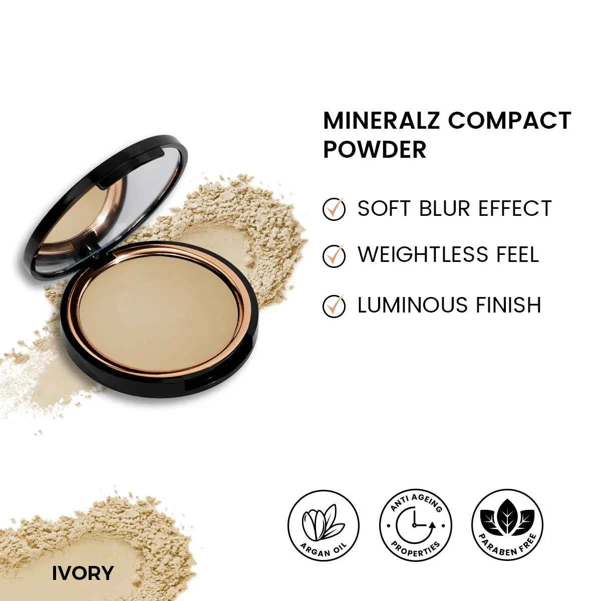 ST London - Mineralz Compact Powder | Lightweight Matte Finish