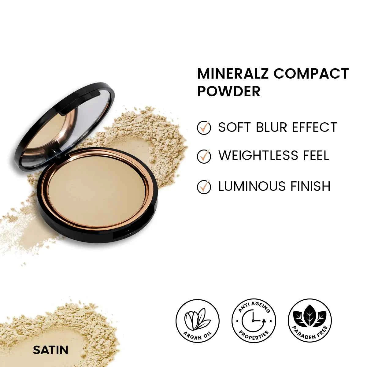 ST London - Mineralz Compact Powder | Lightweight Matte Finish