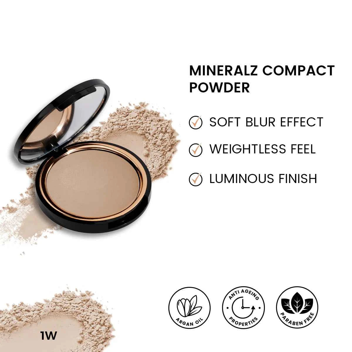 ST London - Mineralz Compact Powder | Lightweight Matte Finish