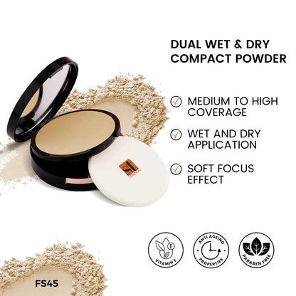 ST London - Dual Wet & Dry Compact Powder | Matte Finish & Buildable Coverage
