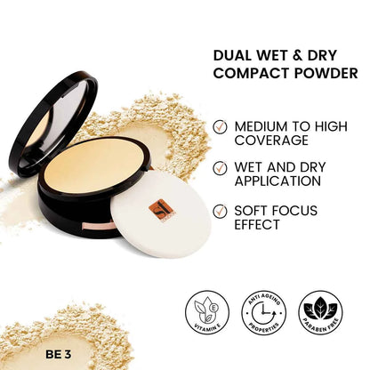 ST London - Dual Wet & Dry Compact Powder | Matte Finish & Buildable Coverage